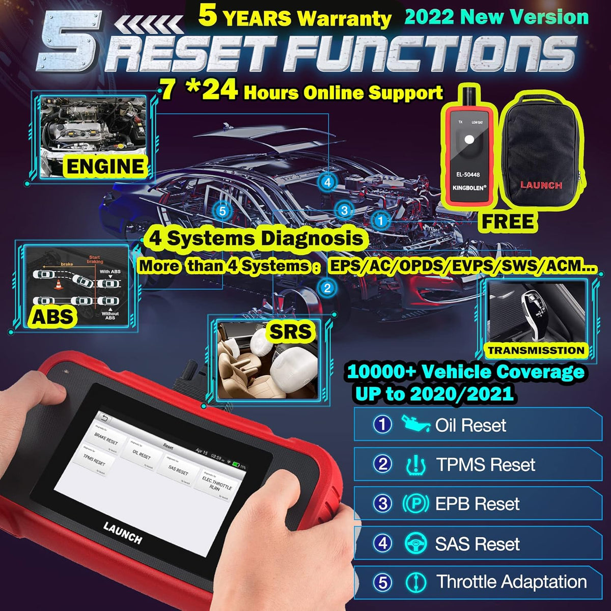 OBD2 Scanner Code Reader Car Diagnostic Tool X954