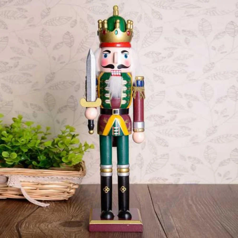 12/14/15inch Wooden Nutcracker Soldier Christmas Decoration Q1692