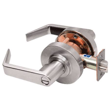Brushed Nickel Privacy Lever Lockset Y204