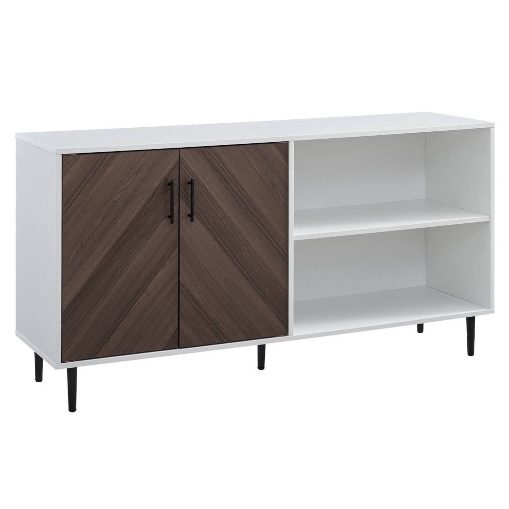 58-Inch TV Console (Black / Acorn Bookmatch) L178176