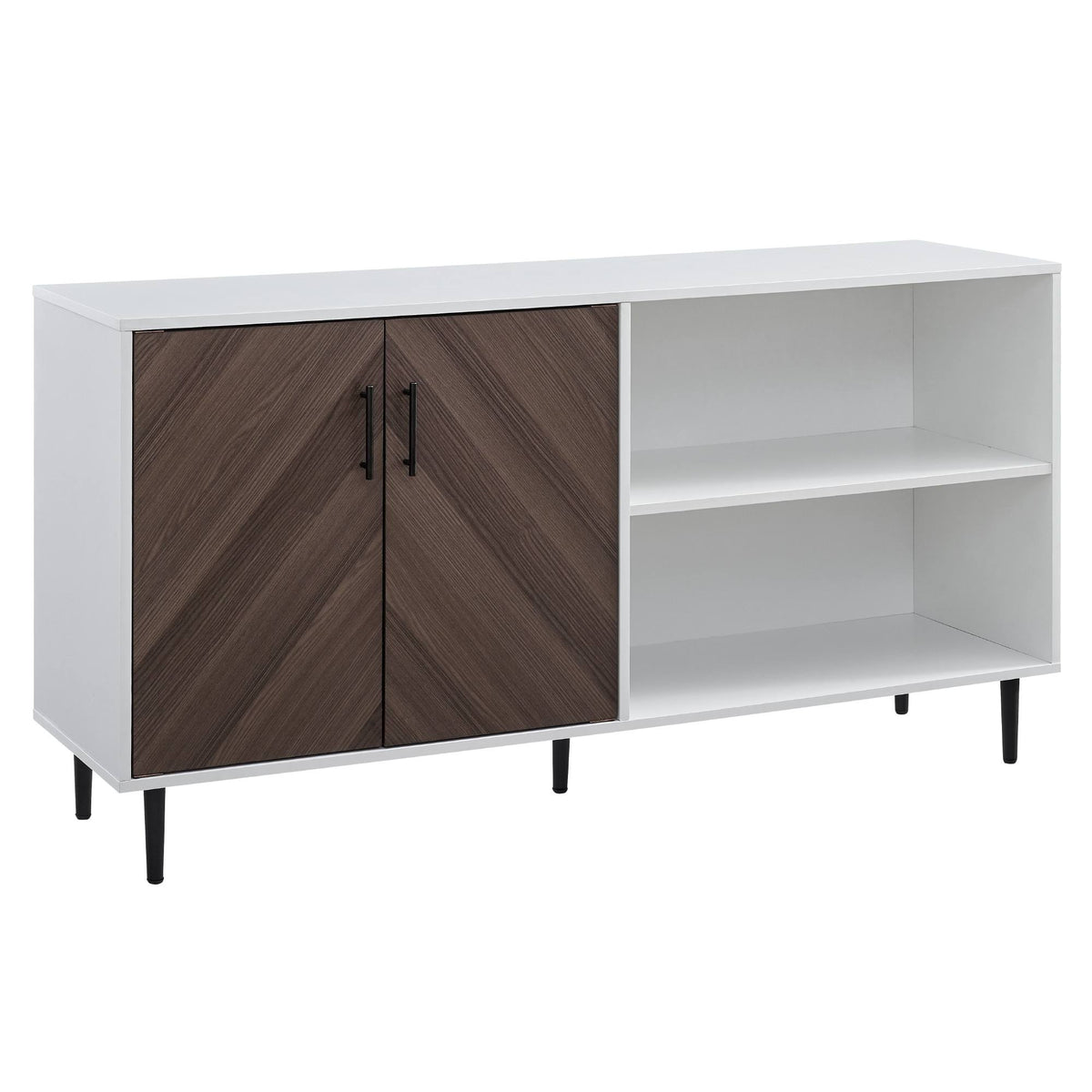 58-Inch TV Console (Black / Acorn Bookmatch) L178176