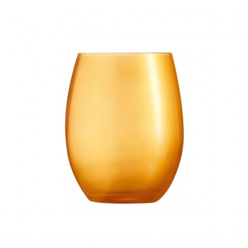 Gold Set of 6 Tumbler Water Glass 12oz W3105