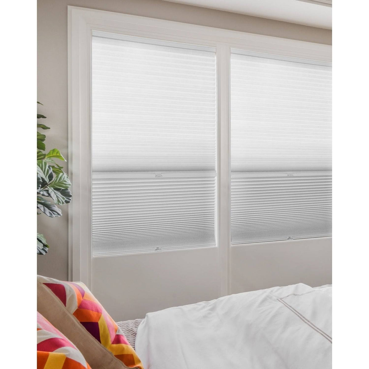 Cordless Cellular Shades Cotton 23x22 x 48x22 V8881