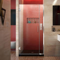 Satin Black Frameless Hinged Shower Door K177544
