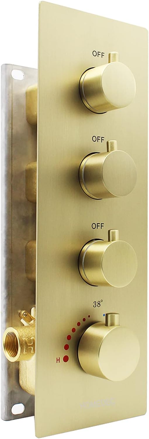 Chrome Brass Thermostatic Shower Valve F524