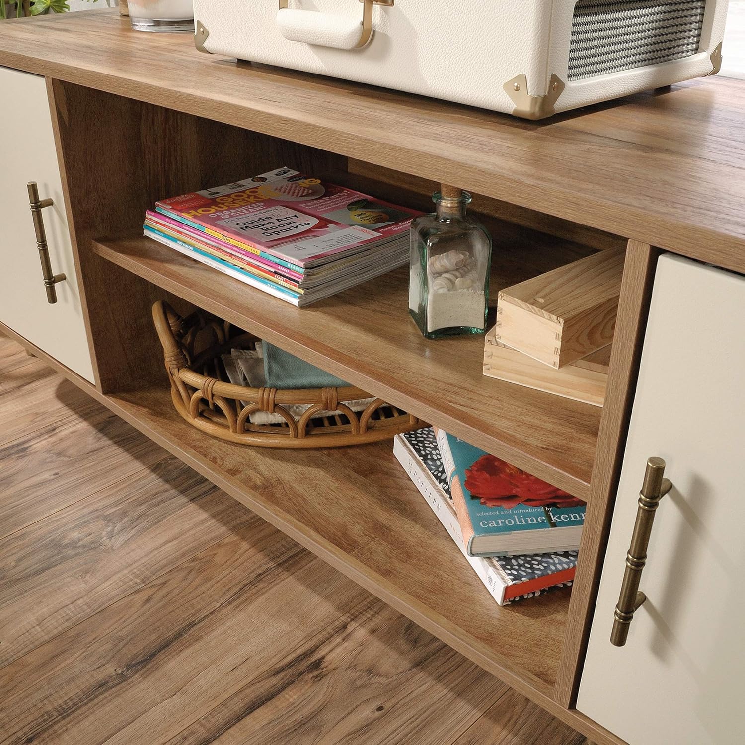 Sindoori Mango Finish Entertainment Credenza D665