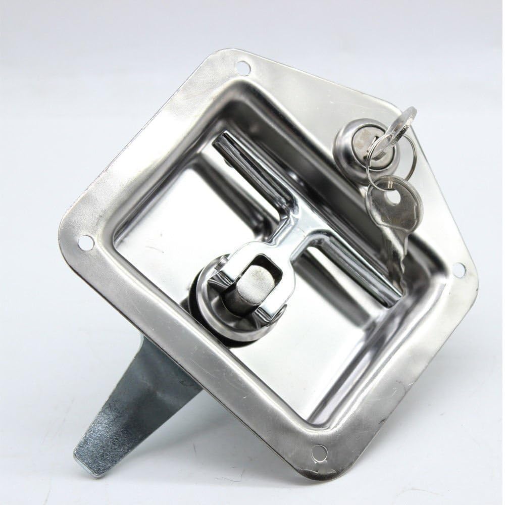 4Pcs T-Handle Lock with Gasket 304 Stainless Steel Trailer Door Latch K11272