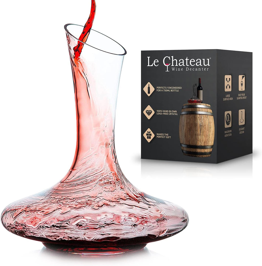 Red Wine Decanter Aerator Crystal Glass Wine Carafe Full Bottle Wine Pitcher D7867