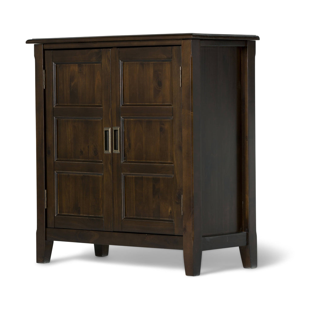 Solid Wood Low Storage Cabinet in Espresso Brown N6609