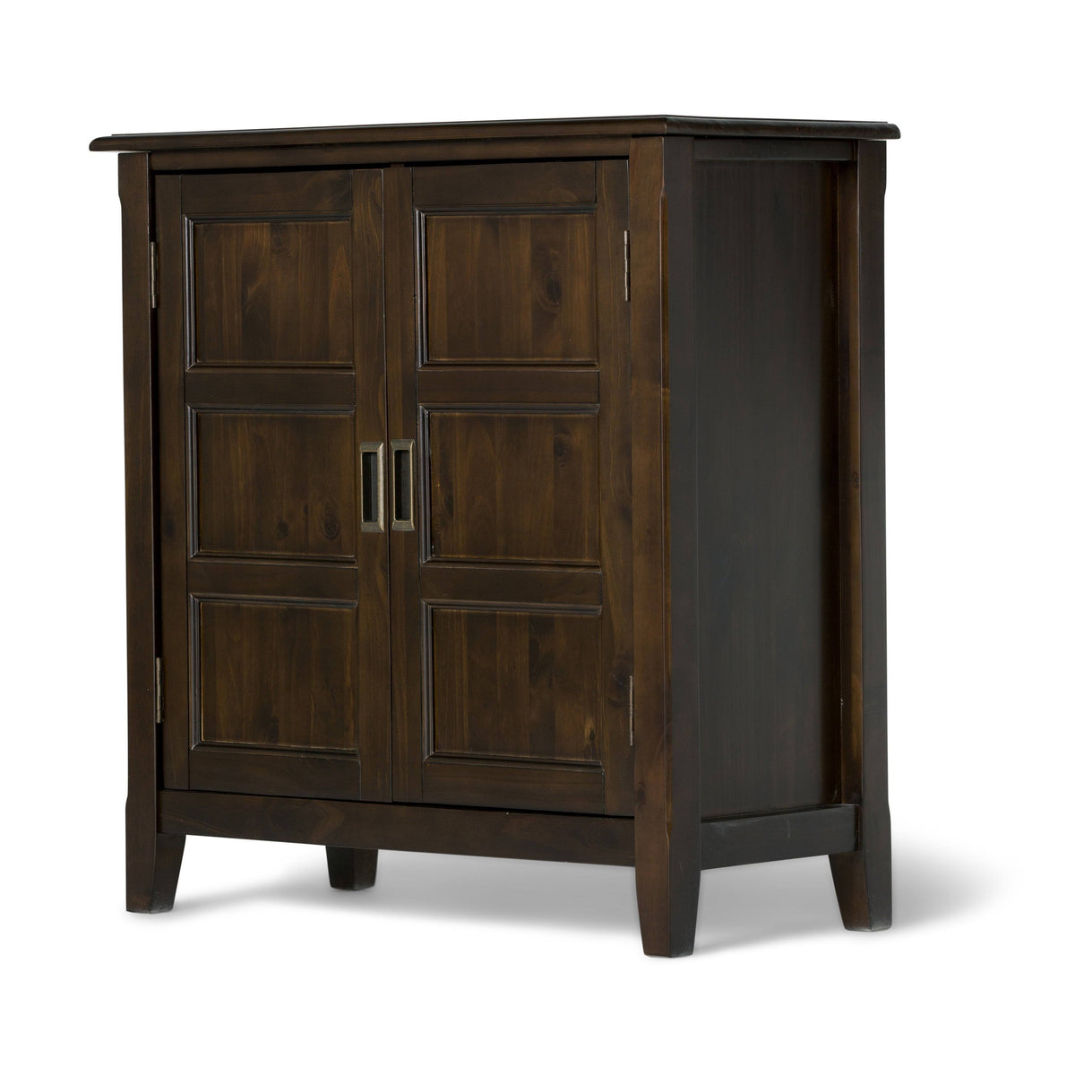 Solid Wood Low Storage Cabinet in Espresso Brown N6609