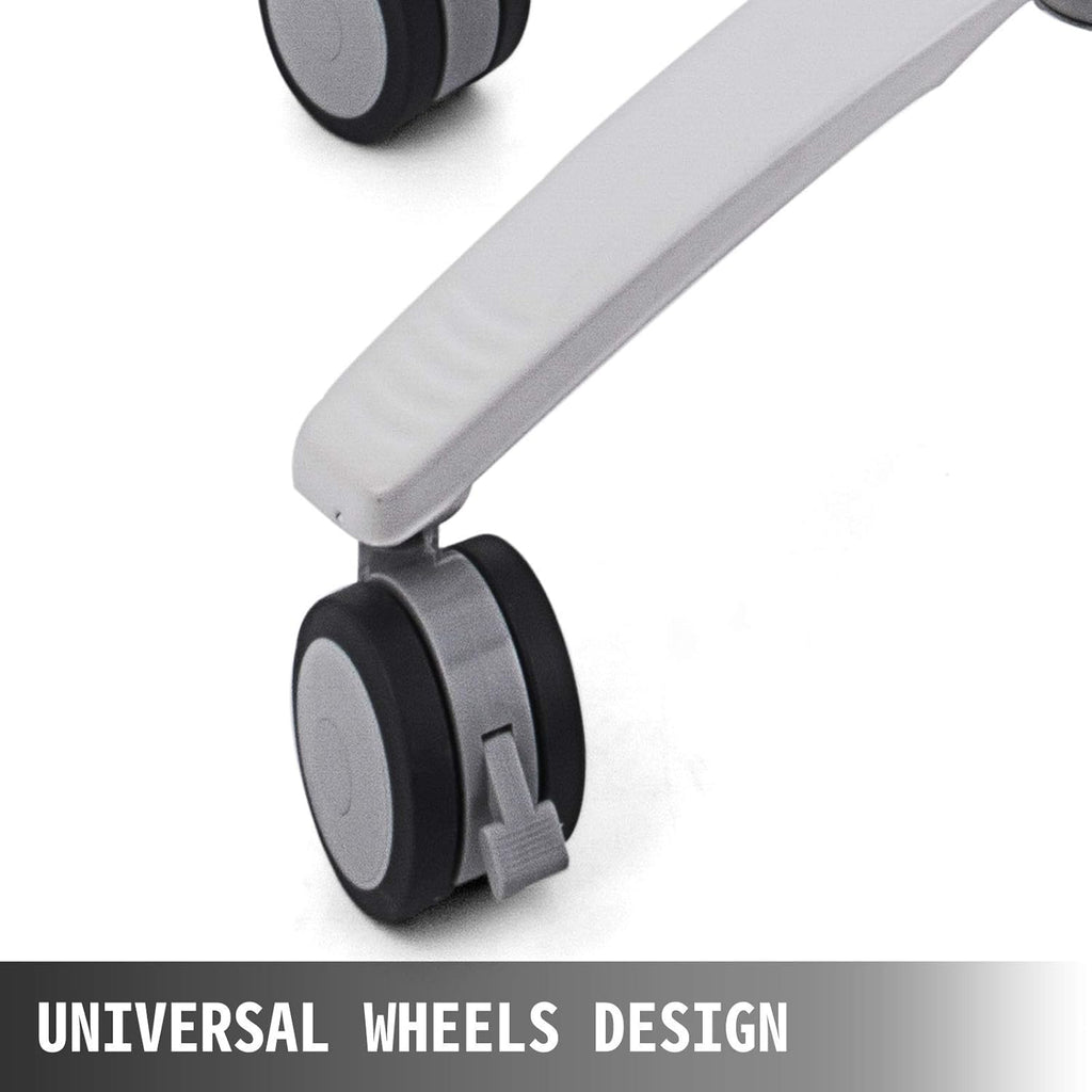 Mobile Trolley Cart Height Adjustable Rolling Desktop Cart with Large Tabletop X117