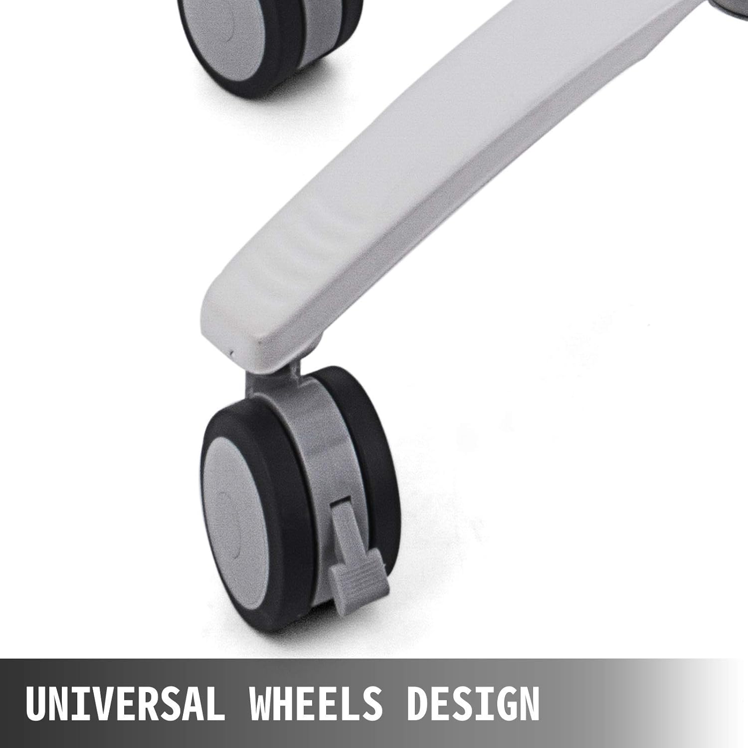 Mobile Trolley Cart Height Adjustable Rolling Desktop Cart with Large Tabletop X117