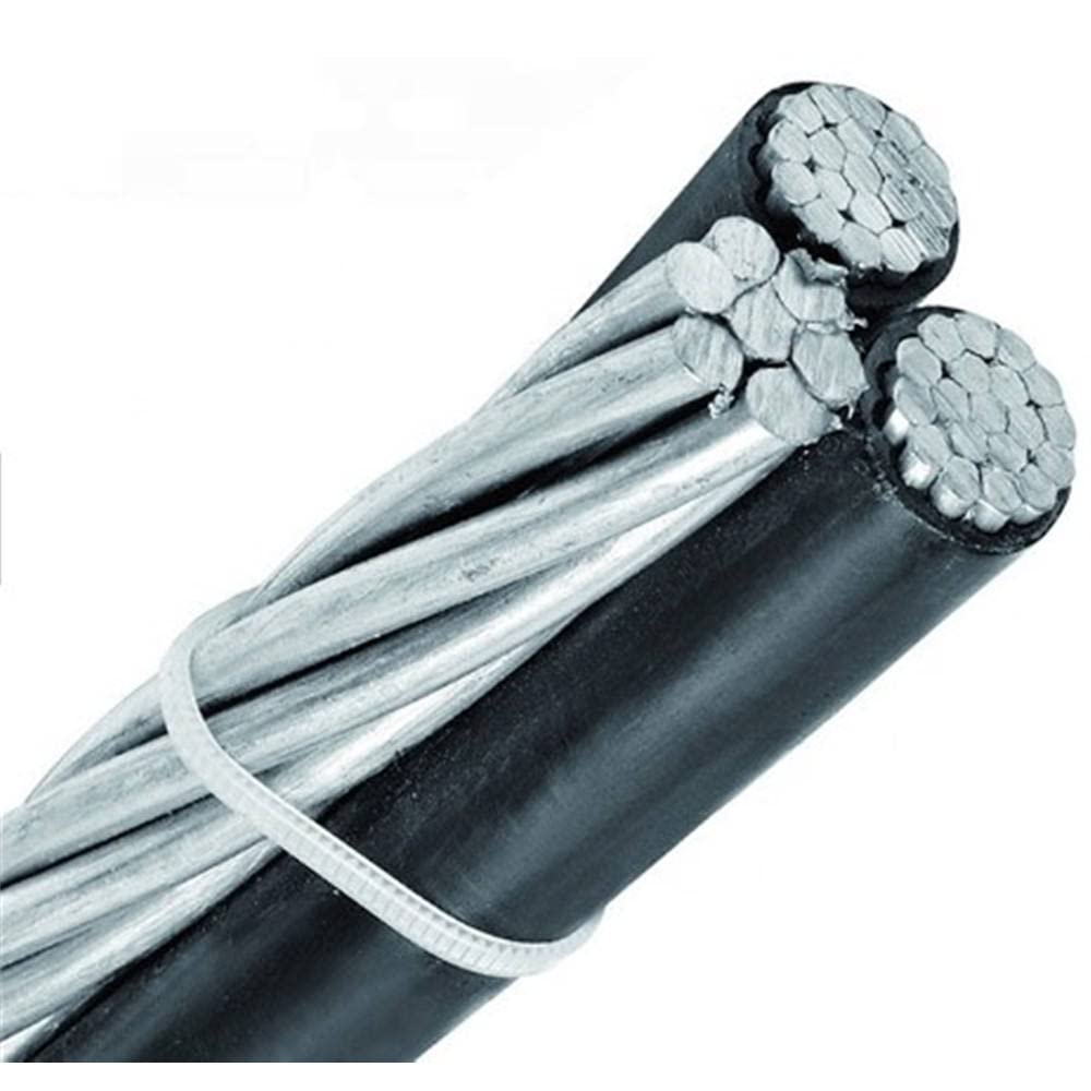 150' Nassau Cockle 2-2-4 Aluminum Triplex Overhead Service Drop Cable B511094