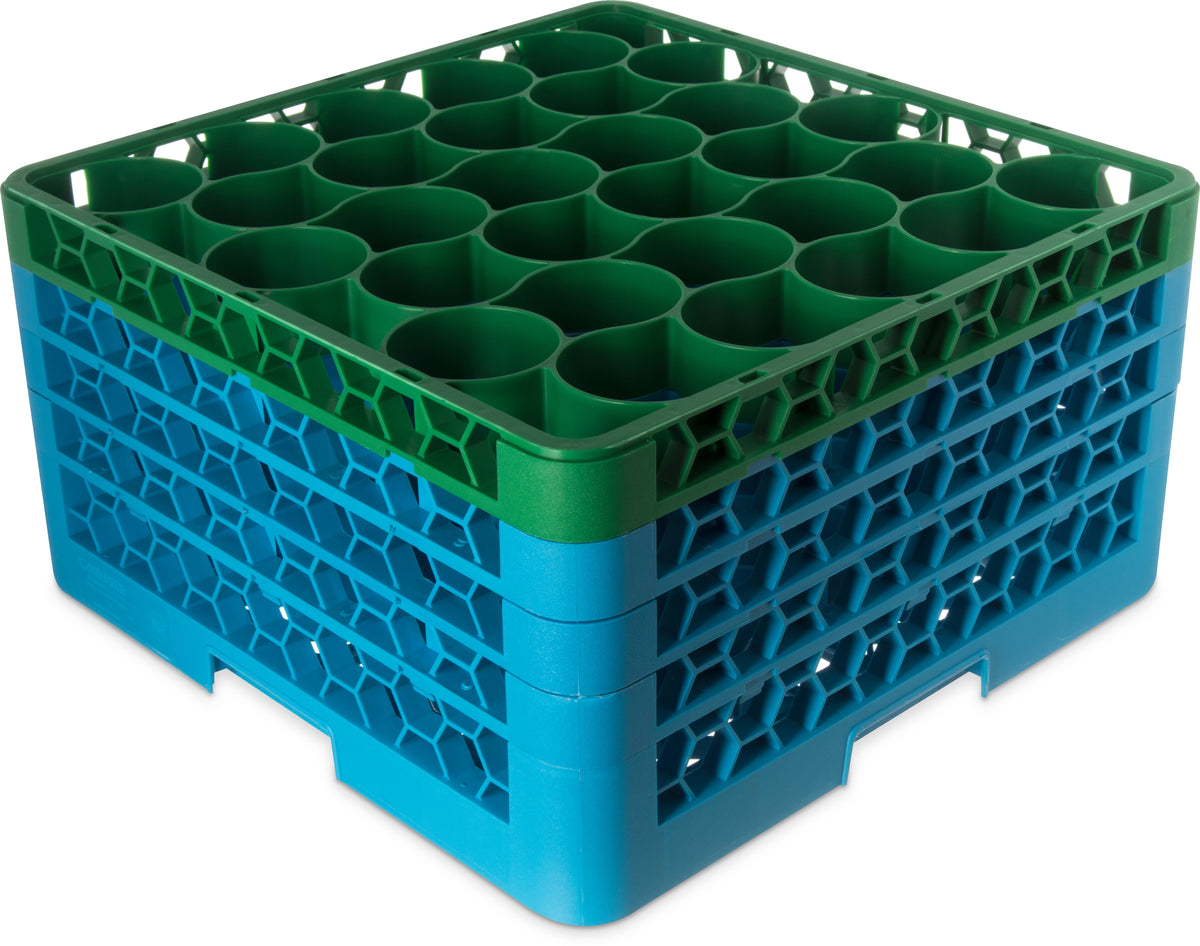 30-compartments Dishwasher Glass Rack with Color-Coded Extenders C7101