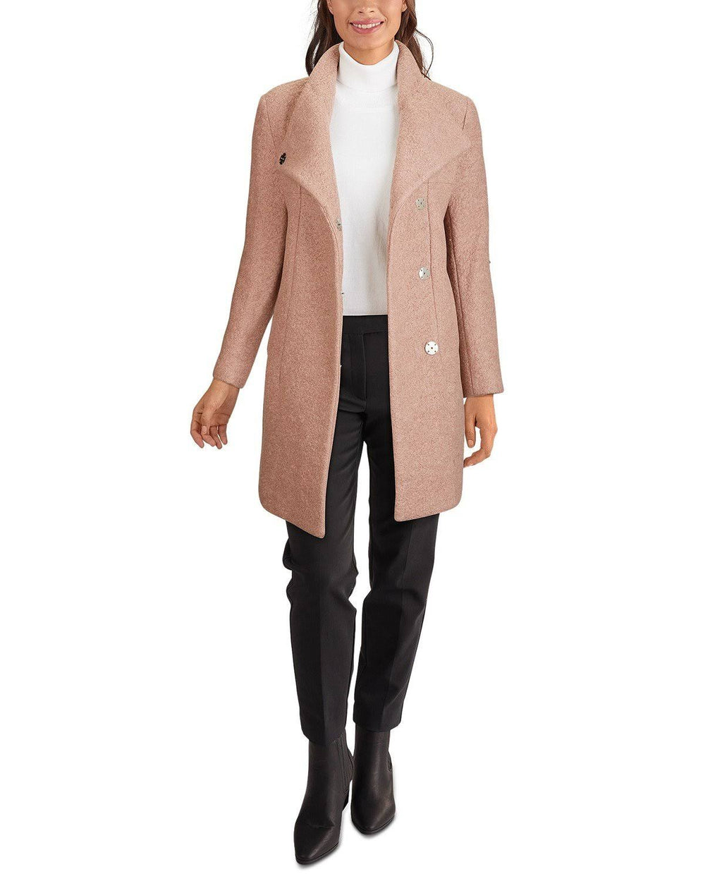 Blush Boucle Walker Coat G715