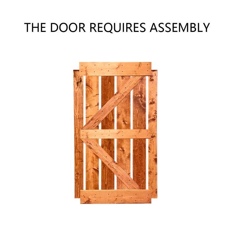 White 60 x 84 Barn Door with Hardware Kit A8920