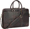 Full Grain Leather 18.5'' Laptop Briefcase Messenger Bag M23846
