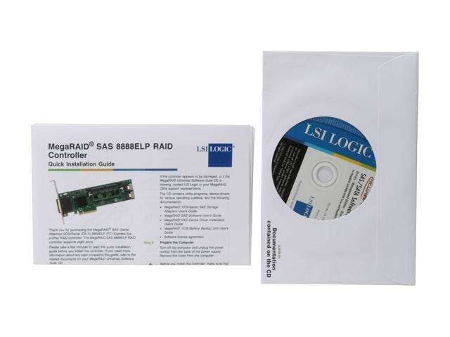 SAS 8 Port 3G PCIe RAID Controller Kit K76809