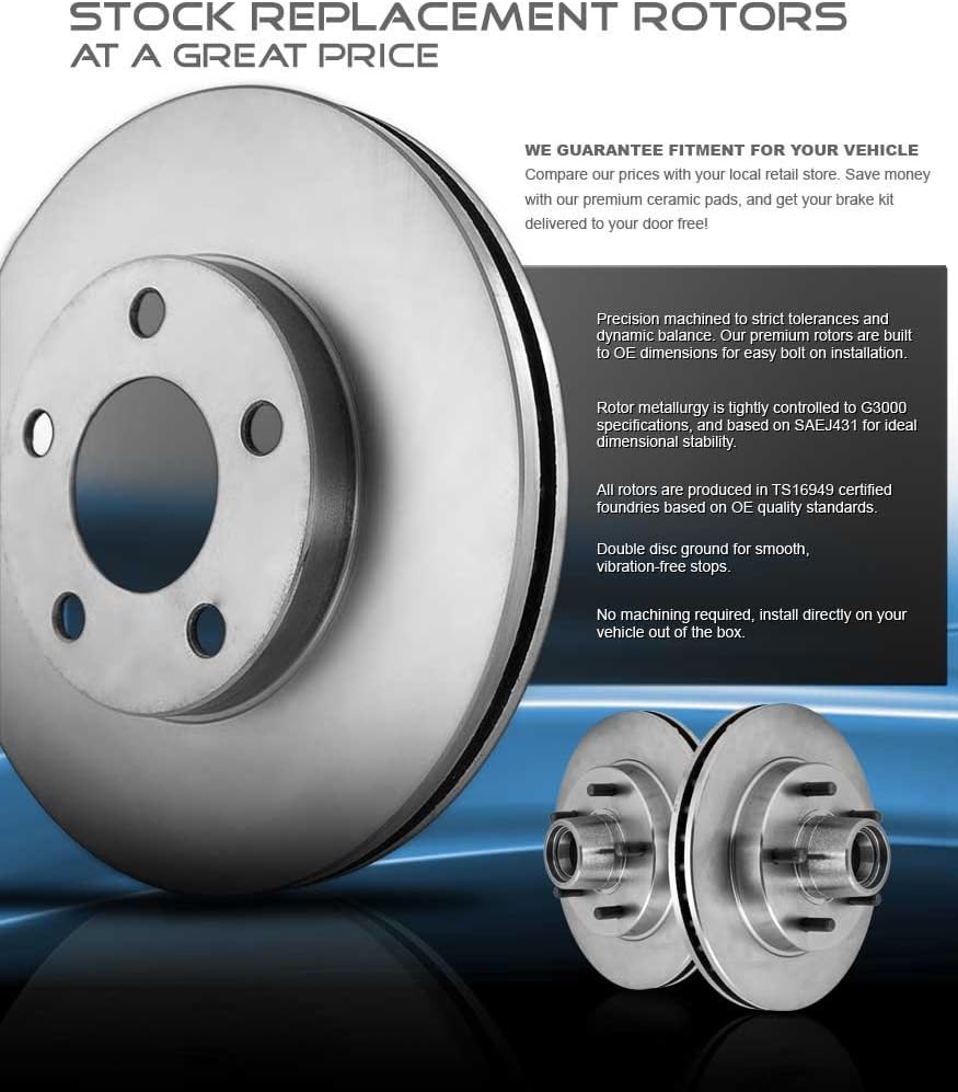 6 Lug Rotors + Metallic Brake Pads Z444