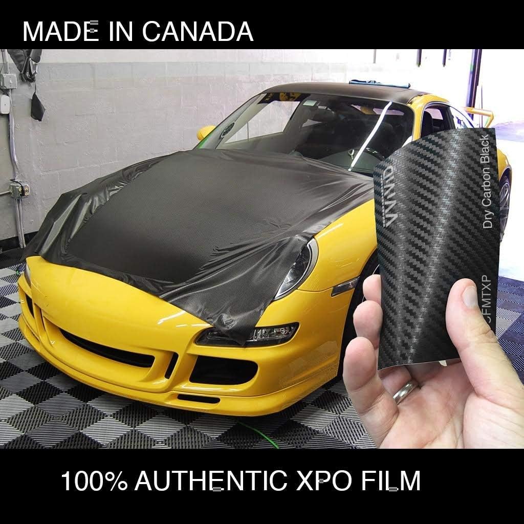 Black Carbon Fiber Car Wrap Vinyl Roll 6ft x 5ft M866994
