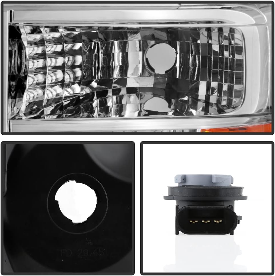 Aero Style Headlights Pair Set Left+Right Y421544