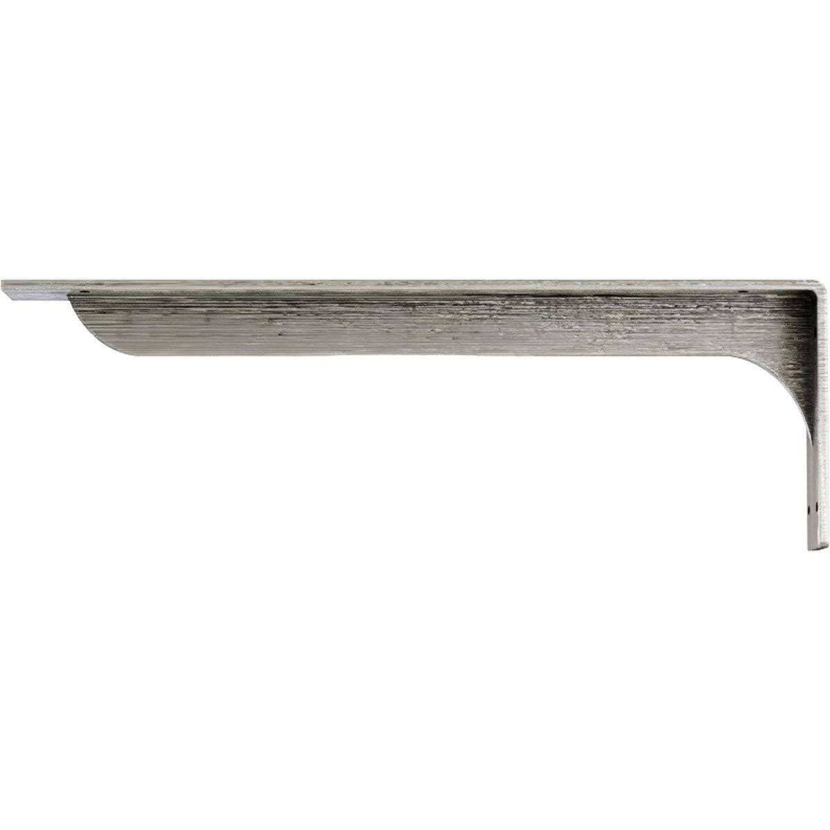 2 inch x 20 inch x 6 1/2 inch Steel Bracket, Hammered Copper W348385