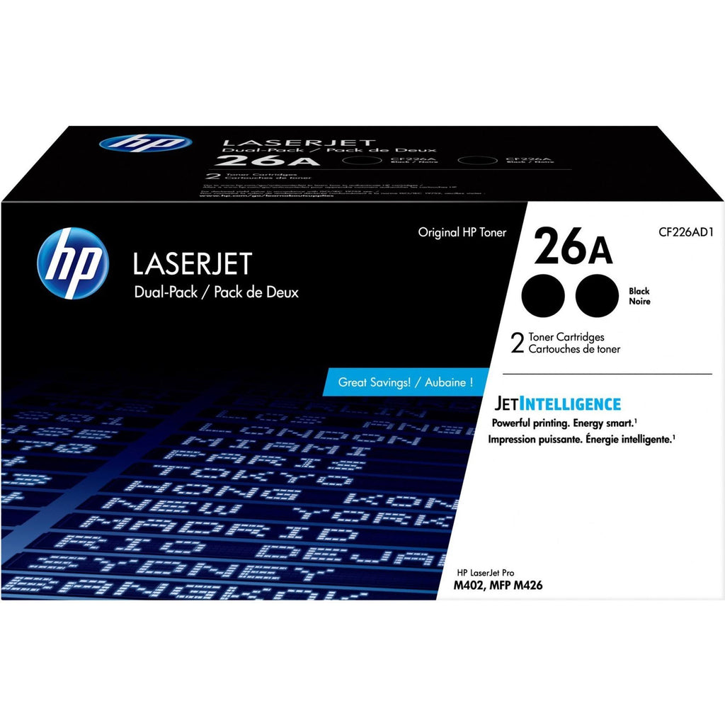HP 26A Black Toner Cartridge 2-Pack L432
