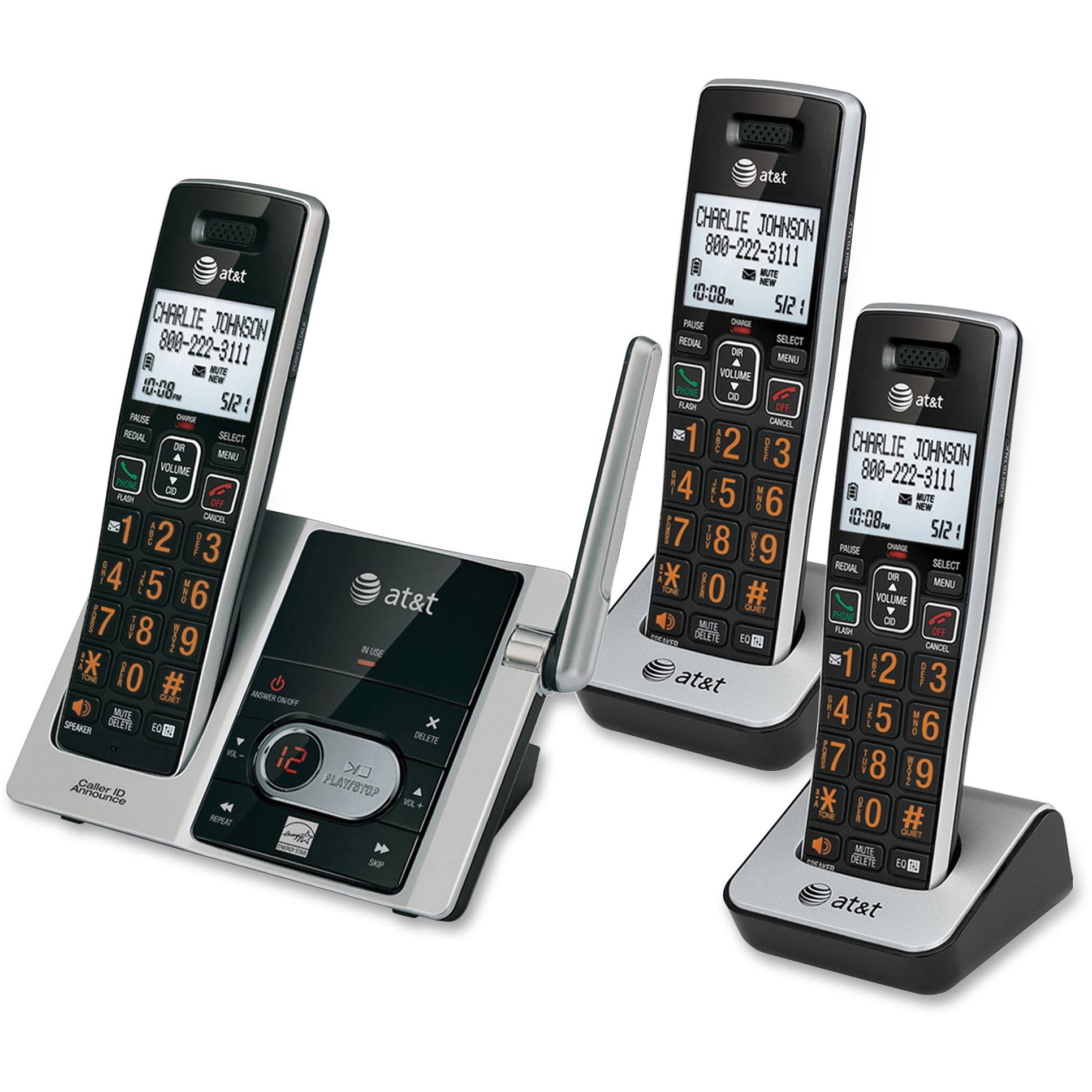 3 Handset Cordless Answering System with Caller ID/Call Waiting P214304