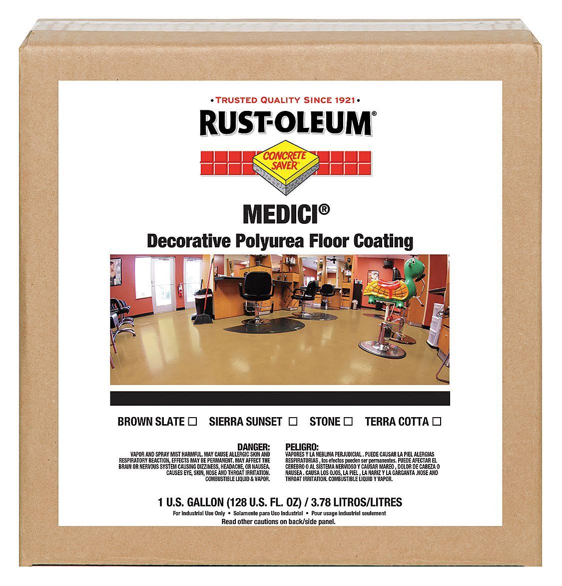 High Gloss Floor Coating, Sierra Sunset, 1 Gal U695462