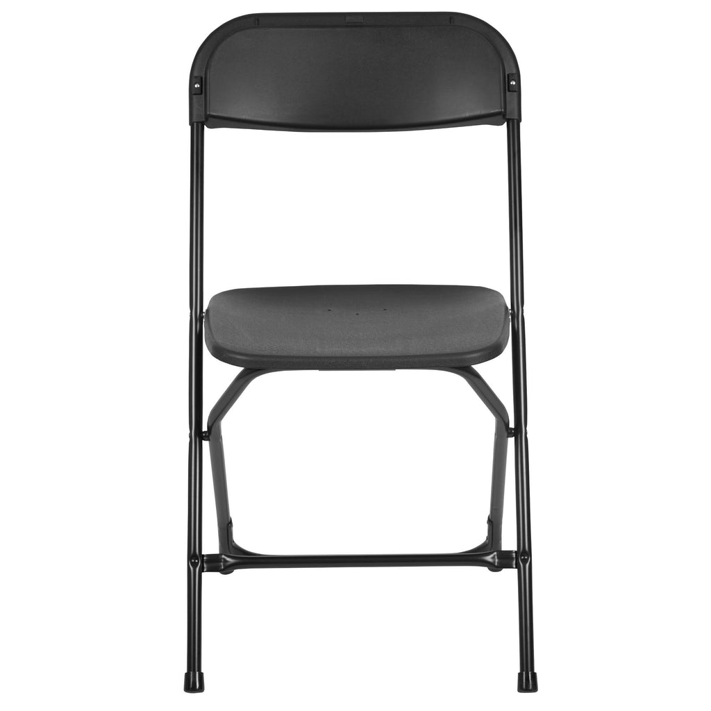 Black Plastic Folding Chair Q2982