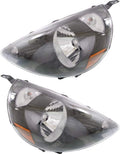 Headlight Assembly Pair Halogen Black U965