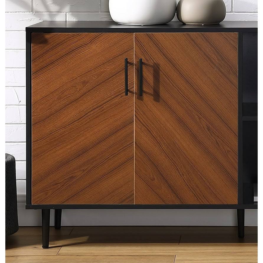 58-Inch TV Console (Black / Acorn Bookmatch) L178176