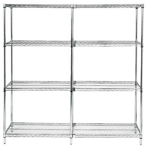 Chrome Wire Shelving Unit V3474