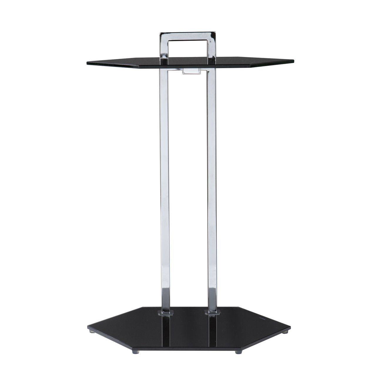 Black and Chrome Side Table L790969
