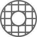 26x22OD x 9 1/2x22ID x 3/4x22P PVC Pierced Ceiling Medallion L525