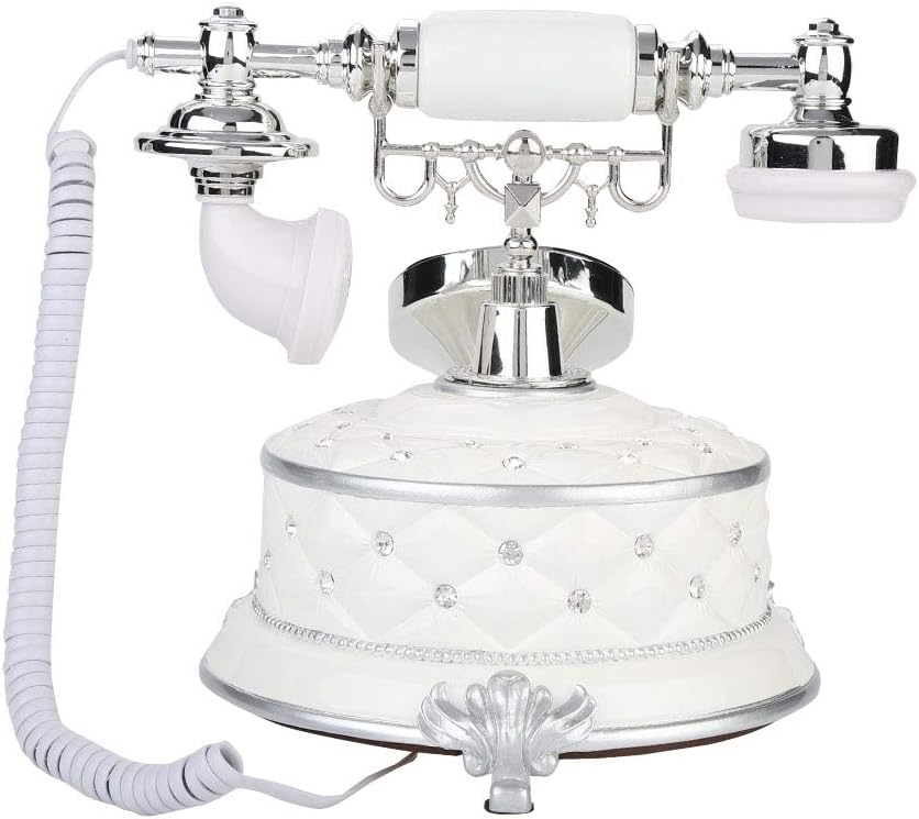 Retro Rotary Dial Antique Landline Phone, LCD Display, Caller ID, Pack of 2 C390
