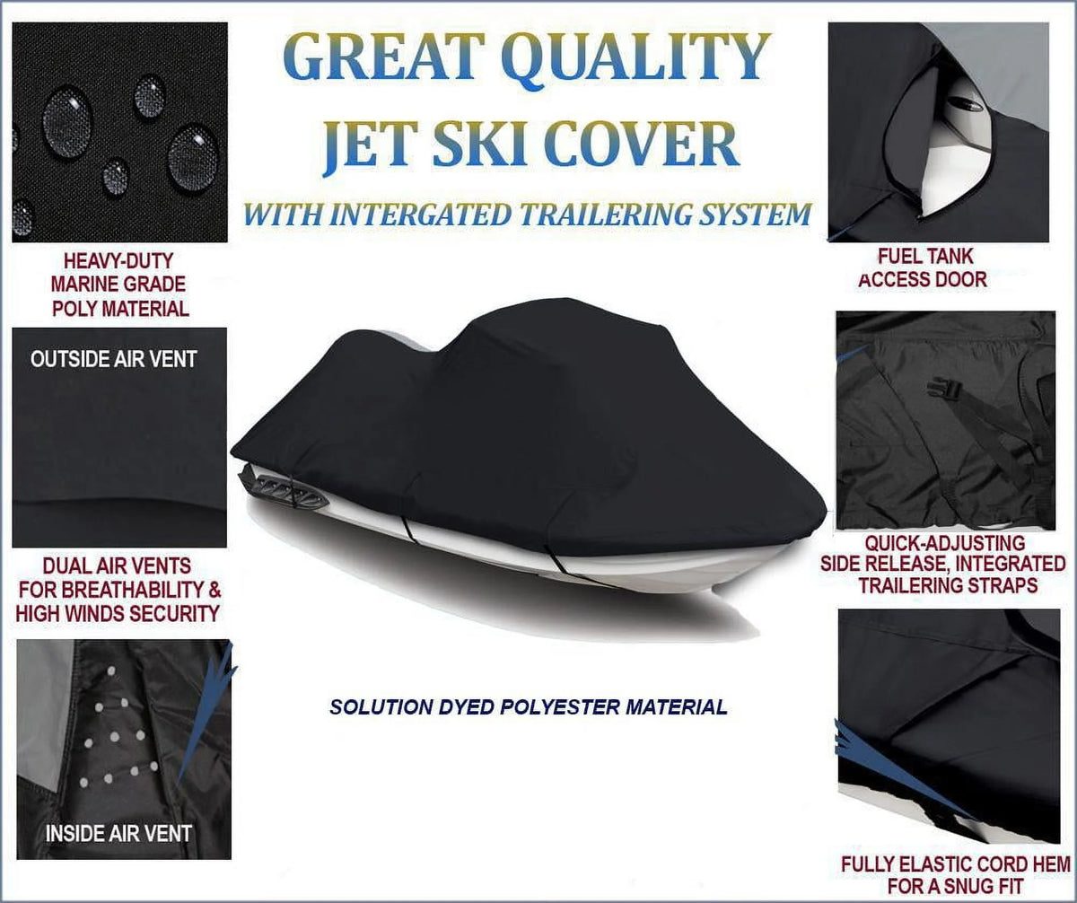 Black 600 Denier JetSki Cover G105