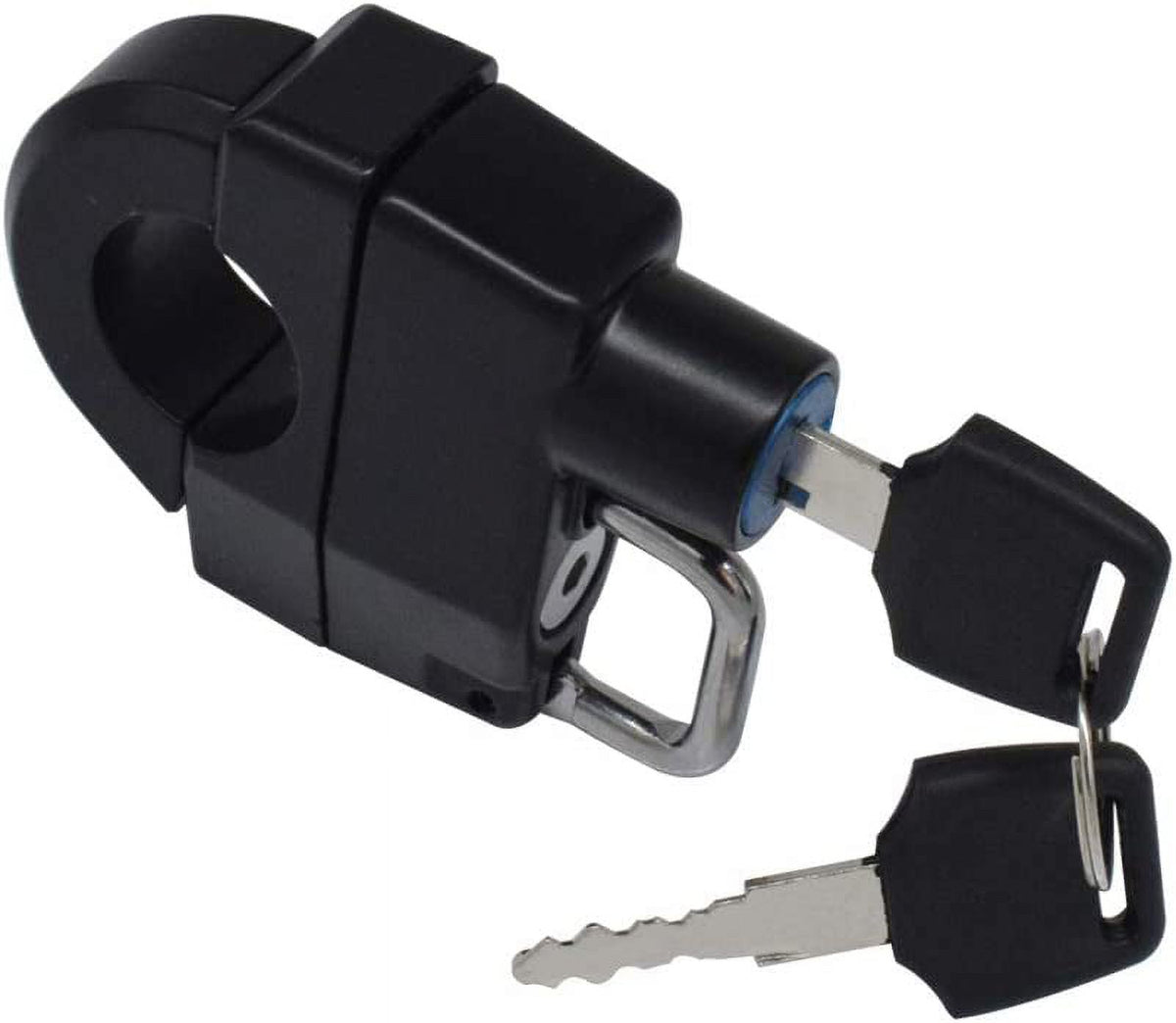 7/8" 1" Universal Motorcycle Helmet Lock Aluminum Alloy with 2 Keys D7134