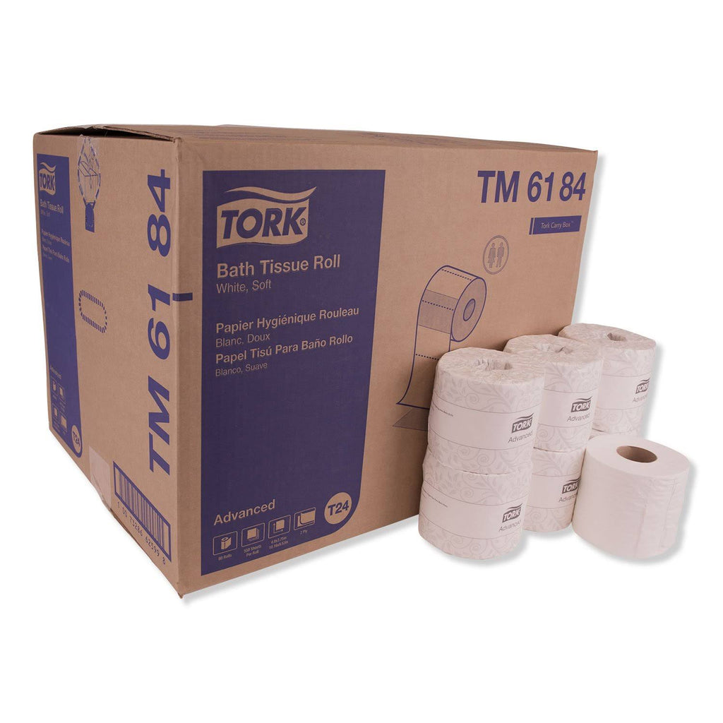80 Rolls 2-Ply White Bath Tissue O640396