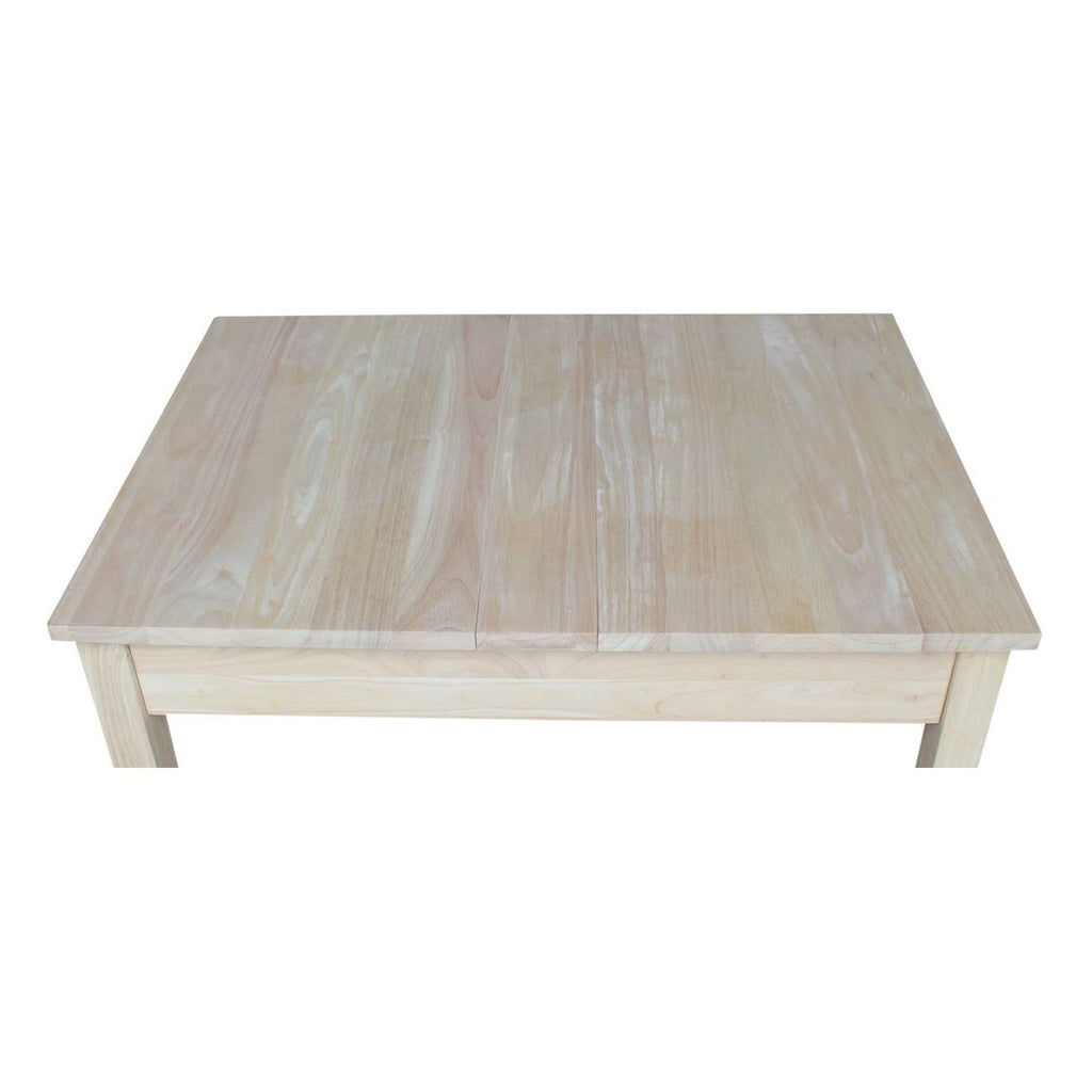 Unfinished Kids' Storage Table with Lift Top J1110