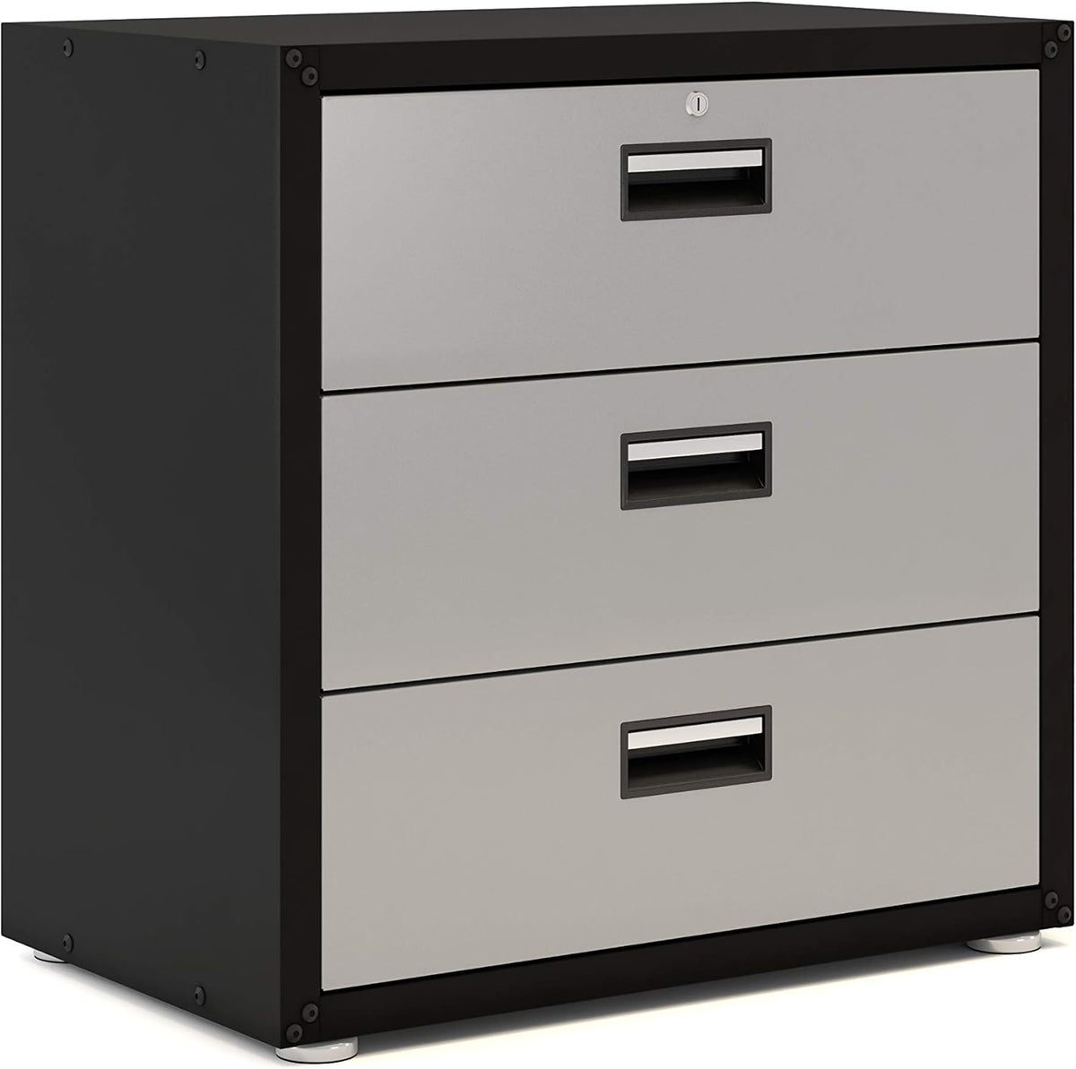 White 3 Drawers Steel Cabinet G83911