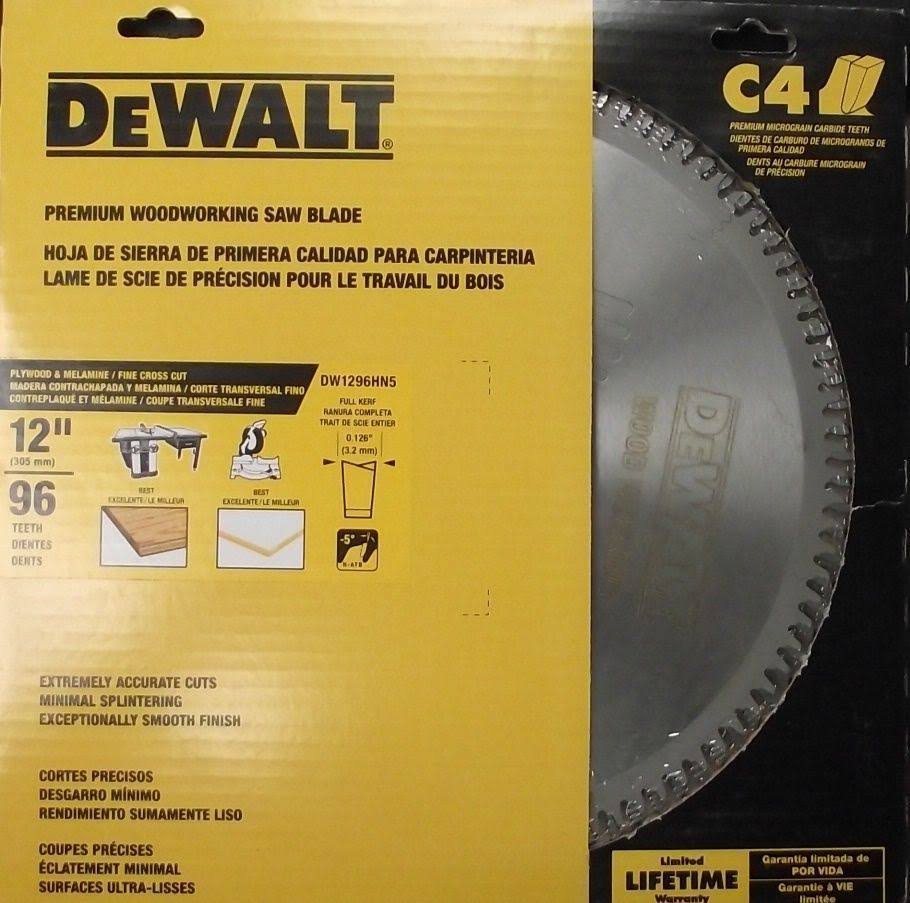 12x22 x 96 Tooth Ply & Melamine Circular Saw Blade F38197