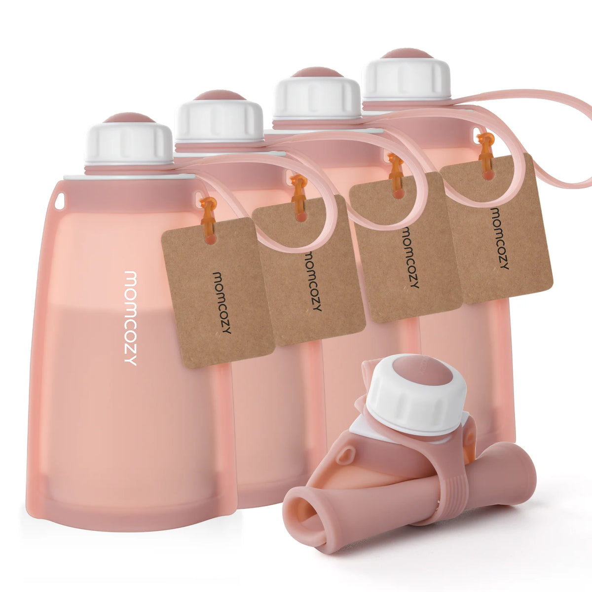 Reusable Silicone Breastmilk Storage Bags, 8.5oz/250ml 5Pcs Q3160