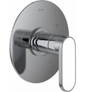 Polished Chrome Pressure Balance Trim with Whitewash Barnwood Lever Handle D282013