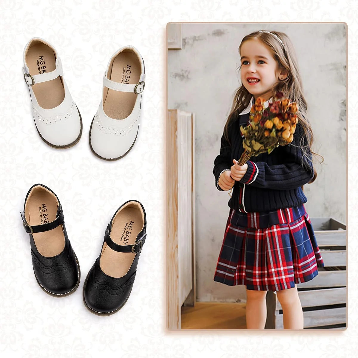 Mary Jane Ballet Flats Shoes with Bowknot H506636