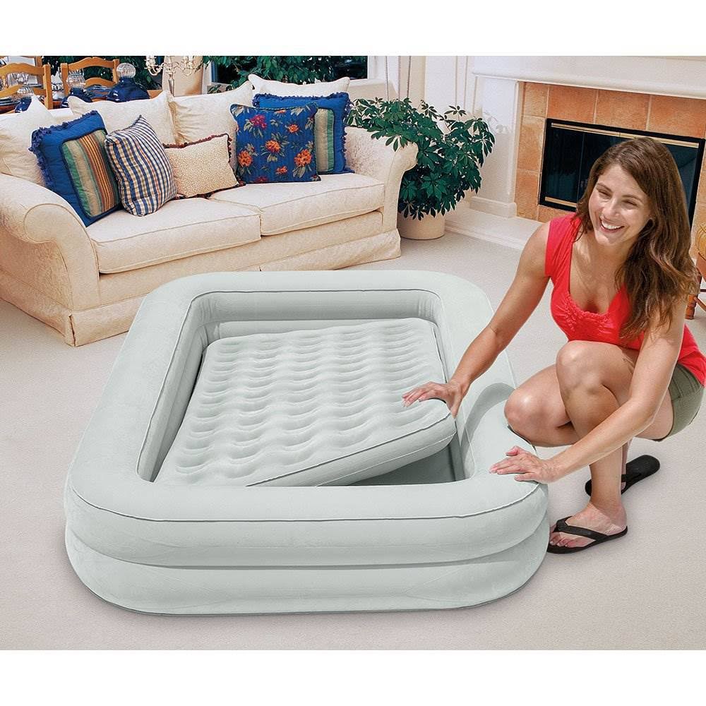 3 Pack Raised Frame Air Mattress Bed with Hand Pump Z98616