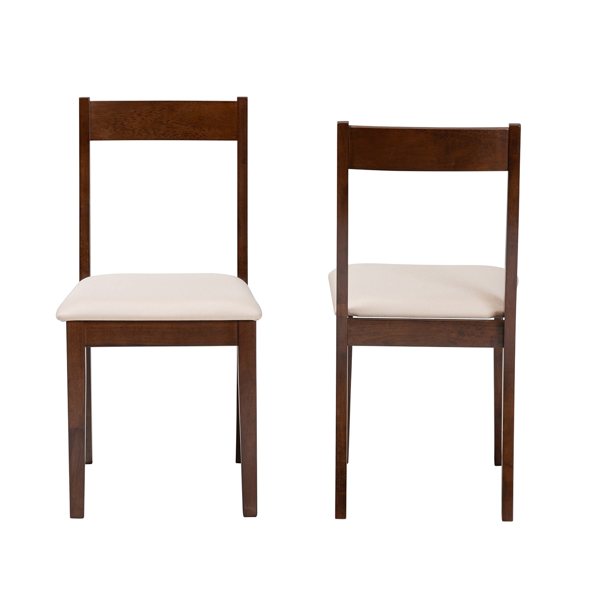 2-Piece Dark Brown Wood Dining Chair Set M354347