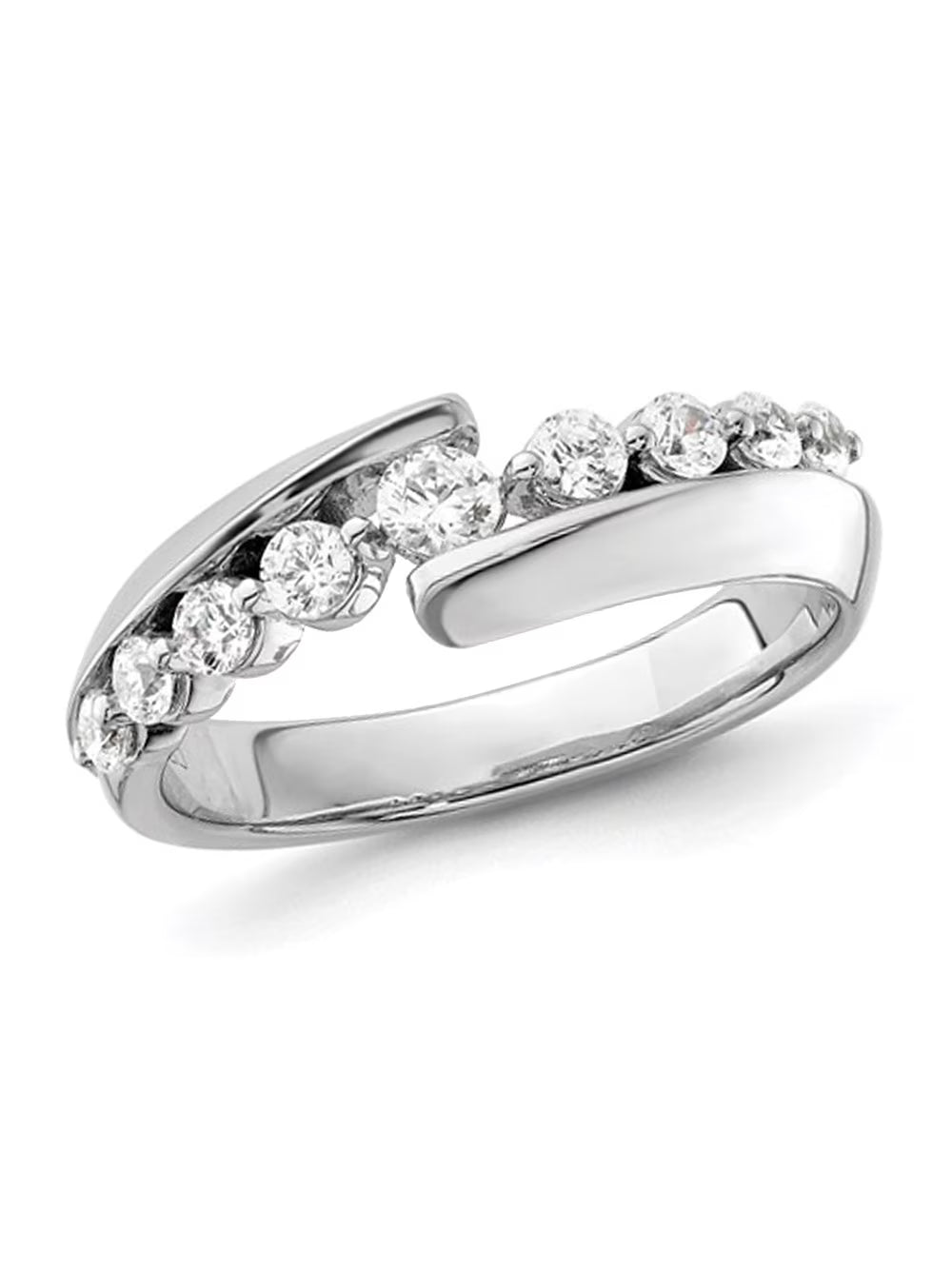14K White Gold Lab-Grown Diamond Anniversary Band Ring M665132