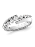 14K White Gold Lab-Grown Diamond Anniversary Band Ring M665132