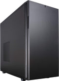 Black Mid Tower Computer Case with 2X 140mm Fans V857688